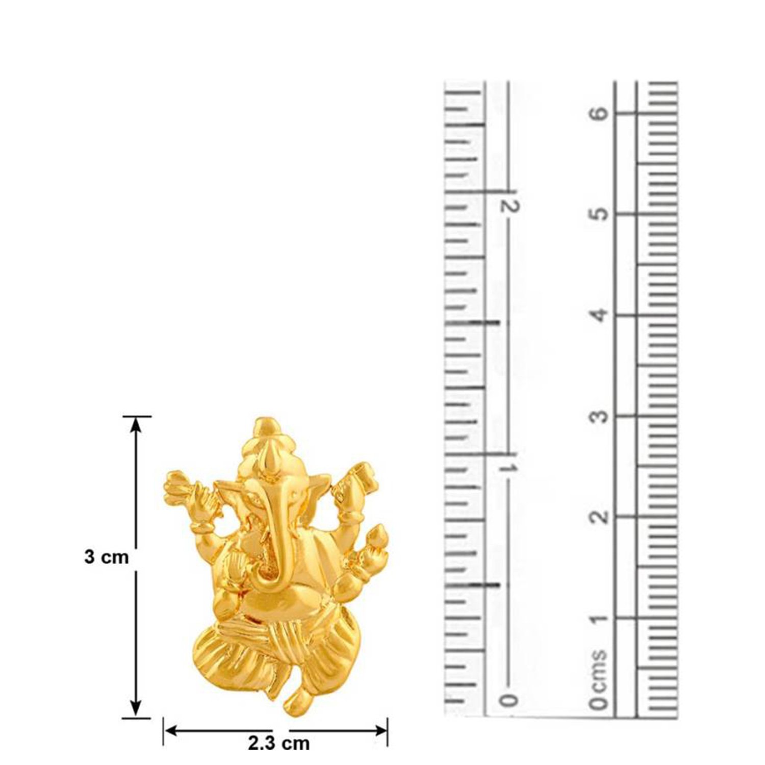 Plated Vighna Ganesh ji Pendant with CZ